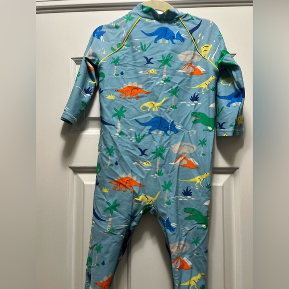 Baby Boden Dinosaur Print Swimsuit Sunsuit Zip up Size 3-4 104CM - Picture 5 of 6